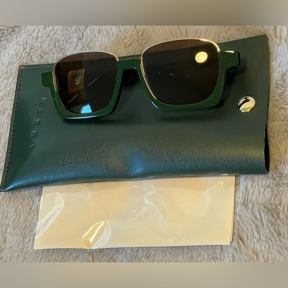 NEW Marni Green 55mm Reverse Clubmaster Sunglasses - Picture 4 of 4